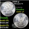 Image 1 : 1898-p Morgan Dollar $1 Grades Choice Unc+ PL