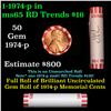 Image 1 : Shotgun Lincoln 1c roll, 1974-p 50 pcs Bank Wrapper.