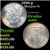 Image 1 : 1886-p Morgan Dollar $1 Grades Choice+ Unc