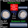 Image 1 : Buffalo Nickel Shotgun Roll in Old Bank Style 'Bell Telephone'  Wrapper 1927 & d Mint Ends