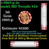 Image 1 : Shotgun Lincoln 1c roll, 1965-p 50 pcs Bank Wrapper.