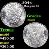 Image 1 : 1904-o Morgan Dollar $1 Grades GEM+ Unc