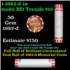 Image 1 : Shotgun Lincoln 1c roll, 1982-d 50 pcs Bank Wrapper.