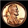 Image 2 : Proof 1954 Lincoln Cent 1c Grades Gem++ Proof Red Cameo