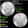 Image 1 : 1885-p Morgan Dollar $1 Grades Choice+ Unc