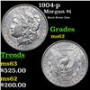 Image 1 : 1904-p Morgan Dollar $1 Grades Select Unc