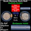 Image 1 : Buffalo Nickel Shotgun Roll in Old Bank Style 'Bell Telephone'  Wrapper 1918 & s Mint Ends