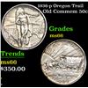 Image 1 : 1936-p Oregon Trail Old Commem Half Dollar 50c Grades GEM+ Unc