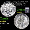 Image 1 : 1939-p Mercury Dime Near TOP POP! 10c Graded ms68 BY SEGS