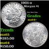 Image 1 : 1901-o Morgan Dollar $1 Grades Choice+ Unc
