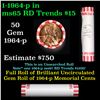 Image 1 : Shotgun Lincoln 1c roll, 1964-p 50 pcs Bank Wrapper.