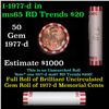 Image 1 : Shotgun Lincoln 1c roll, 1977-d 50 pcs Bank Wrapper.