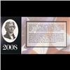 Image 3 : 2003A $2 Federal Reserve Note, Uncirculated 2008 BEP Folio Issue (Richmond, VA) Grades Gem CU