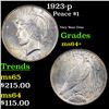 Image 1 : 1923-p Peace Dollar $1 Grades Choice+ Unc