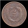 Image 3 : 1864 Large Motto Two Cent Piece 2c Grades vf++
