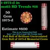 Image 1 : Shotgun Lincoln 1c roll, 1975-d 50 pcs Bank Wrapper.