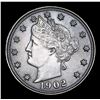 Image 2 : 1902 Liberty Nickel 5c Grades Select Unc