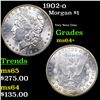 Image 1 : 1902-o Morgan Dollar $1 Grades Choice+ Unc