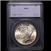 Image 4 : 1924-p Peace Dollar $1 Graded ms66 By SEGS
