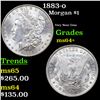 Image 1 : 1883-o Morgan Dollar $1 Grades Choice+ Unc