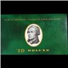 Image 2 : 1999 $20 Federal Reserve Note, Low Numbered Uncirculated 2000 BEP Folio Issue Grades Gem CU