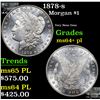 Image 1 : 1878-s Morgan Dollar $1 Grades Choice Unc+ PL