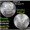 Image 1 : 1896-p Morgan Dollar $1 Grades Select Unc+ PL