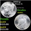 Image 1 : 1923-p Peace Dollar $1 Grades Choice+ Unc