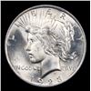Image 2 : 1923-p Peace Dollar $1 Grades Choice+ Unc