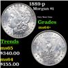Image 1 : 1889-p Morgan Dollar $1 Grades Choice+ Unc