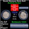 Image 1 : Buffalo Nickel Shotgun Roll in Old Bank Style 'Bell Telephone'  Wrapper 1924 & s Mint Ends