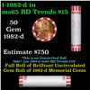Image 1 : Shotgun Lincoln 1c roll, 1982-d 50 pcs Bank Wrapper.