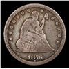 Image 2 : 1876-cc Seated Liberty Quarter 25c Grades vf++