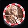 Image 2 : Shotgun Lincoln 1c roll, 1960-d 50 pcs Bank Wrapper.