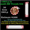Image 1 : Shotgun Lincoln 1c roll, 1965-p 50 pcs Bank Wrapper.