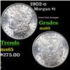 Image 1 : 1902-o Morgan Dollar $1 Grades GEM Unc