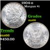 Image 1 : 1904-o Morgan Dollar $1 Grades GEM+ Unc