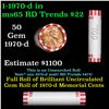 Image 1 : Shotgun Lincoln 1c roll, 1970-d 50 pcs Bank Wrapper.