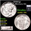 Image 1 : 1944-p Mercury Dime 10c Graded ms66+ fsb BY SEGS
