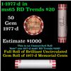 Image 1 : Shotgun Lincoln 1c roll, 1977-d 50 pcs Bank Wrapper.