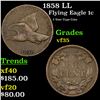 Image 1 : 1858 LL Flying Eagle Cent 1c Grades vf++