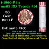 Image 1 : Shotgun Lincoln 1c roll, 1960-p 50 pcs Bank Wrapper.