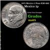 1971 Mexico 1 Peso KM-460 Grades GEM Unc