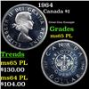 Image 1 : 1964 Canada Dollar $1 Grades GEM Unc PL