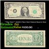 Image 1 : **Star Note** 1963B $1 'Barr Note' Federal Reserve Note Grades f, fine
