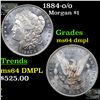 Image 1 : 1884-o/o Morgan Dollar $1 Grades Choice Unc DMPL