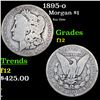 Image 1 : 1895-o Morgan Dollar $1 Grades f, fine