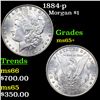 Image 1 : 1884-p Morgan Dollar $1 Grades GEM+ Unc