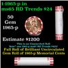 Image 1 : Shotgun Lincoln 1c roll, 1965-p 50 pcs Bank Wrapper.
