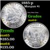Image 1 : 1885-p Morgan Dollar $1 Grades Choice+ Unc